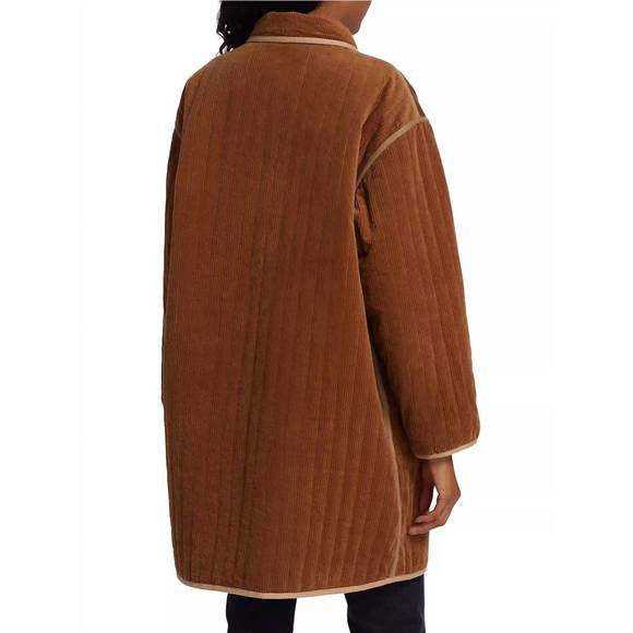 NEW THE GREAT. parks coat in brasswood - Picture 3 of 4